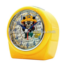 orange alarm clock/desk clock,table clock,Patent uniform light projector alarm clock CK-503